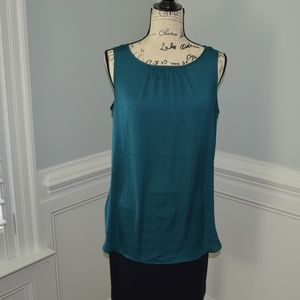 Cabi 3789 Mist Tank Teal Blue S EUC